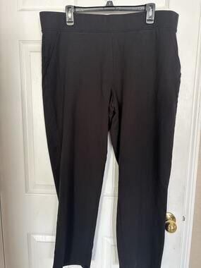 co. Denim & Company Black Pull-On Pants – Size XL – NWOT